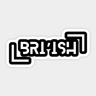 BRI'ISH Modern Sticker